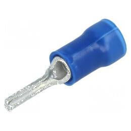 Vârf tip ac Ø 1,8mm pentru cablu izolată din cupru, compatibil cu 1÷2,5mm², crimpat | Electronic-mag.ro | Componente Electronice