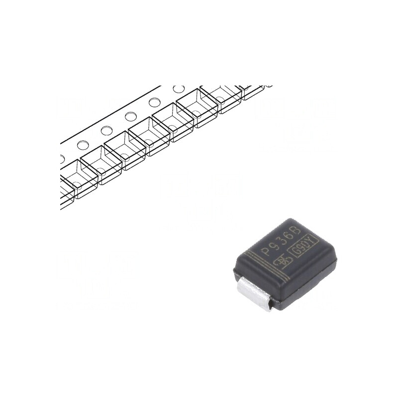 Diodă Zener SMD 3W 30V 50mA SMB - Rola cu o singură diodă | Electronic-mag.ro | Componente Electronice