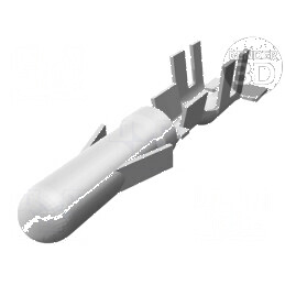Pin tată din alamă cositorit pentru cabluri 0,5÷2mm² 20AWG÷14AWG - Crimpat, 28A | Electronic-mag.ro | Componente Electronice