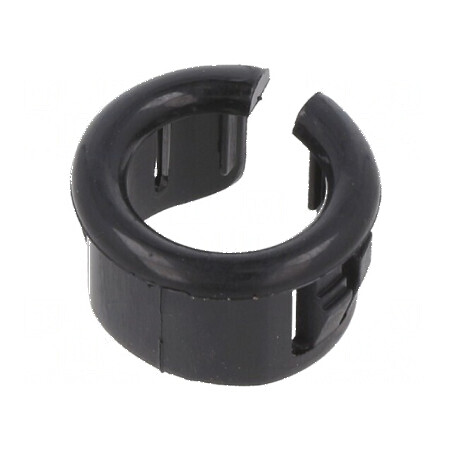 Manșon din plastic negru Øorif.mont: 25,4mm Øorif: 20,22mm, standard UL94V-2 | Electronic-mag.ro | Componente Electronice