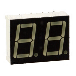 Afișaj LED cu 7 segmente, 14mm, 0,56, Număr car: 2, Roșu, 4÷5mcd | Electronic-mag.ro | Componente Electronice
