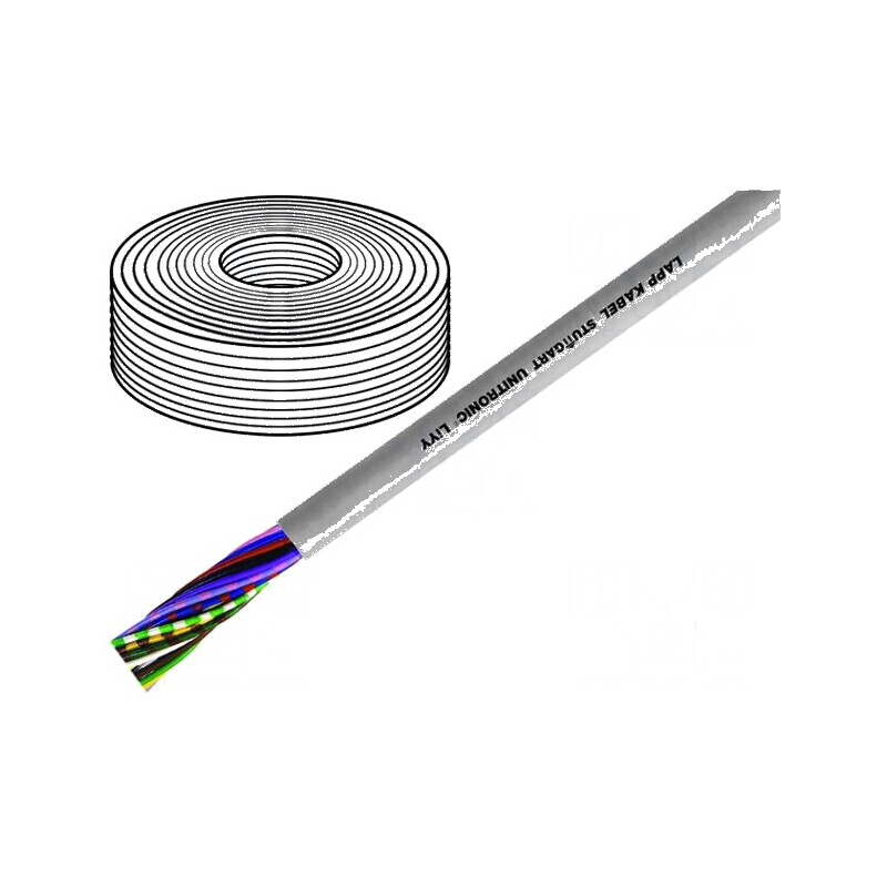 Cablu UNITRONIC® LiYY 2x0,34mm² neecranat 500V, cu litat gri - soluție de conectare fiabilă pentru aplicații electrice | Electronic-mag.ro | Componente Electronice