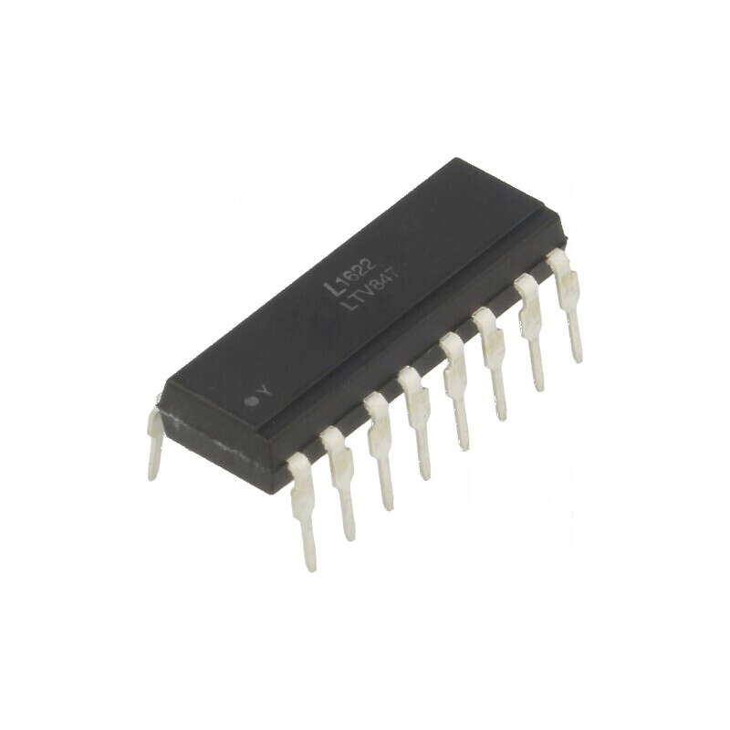 Optocuplor THT 4 Canale cu Ieșiri pe Tranzistori, Izolație de 5kV și CTR de 50% la 5mA | Electronic-mag.ro | Componente Electronice