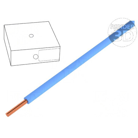 Cablu H07V-U 1,5mm² cu sârmă din cupru și izolație PVC albastru, 450V/750V, lungime 100m | Electronic-mag.ro | Componente Electronice