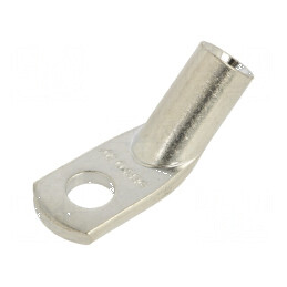 Vârf tubular M5 6mm² cupru cositorit, crimpat pe cablu - inelar profesional | Electronic-mag.ro | Componente Electronice