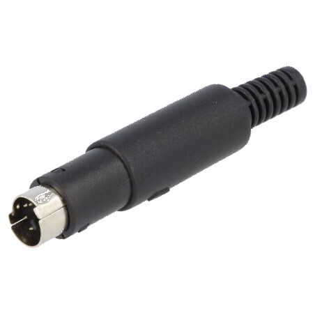 Conector DIN Mini Mufă Tată cu 6 Pini pentru Lipire pe Cablu | Electronic-mag.ro | Componente Electronice