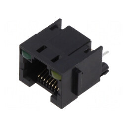 Conector RJ45 Soclu PIN 8 cu Diodă LED 8p8c THT - Componentă Electronică de Înaltă Calitate | Electronic-mag.ro | Componente Electronice