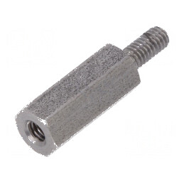 Piuliță Distanțieră Filetată 12mm M2,5 Hexagonală pentru Conexiuni Durabile | Electronic-mag.ro | Componente Electronice