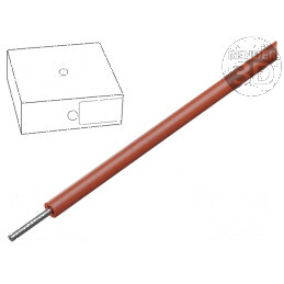 Cablu SiD 1x0,5mm² cu sârmă din cupru, izolație din silicon roșu, rezistent la temperaturi între -60°C și 180°C, tensiu | Electronic-mag.ro | Componente Electronice