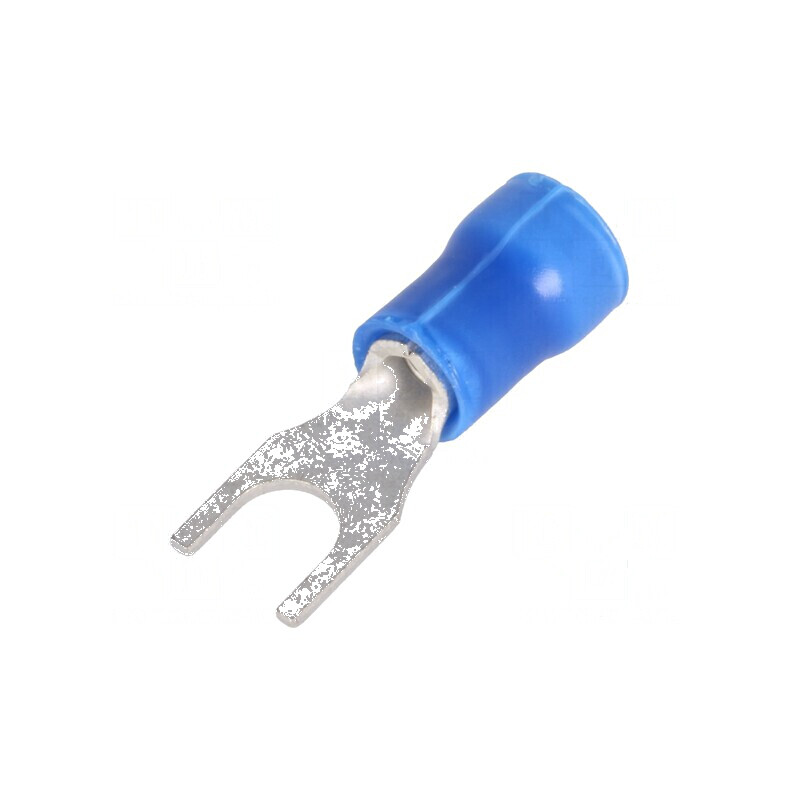 Furcă M4 Crimpată pe Cablu Izolată Ø 4,3mm pentru Secțiuni de 1÷2,6mm² | Electronic-mag.ro | Componente Electronice
