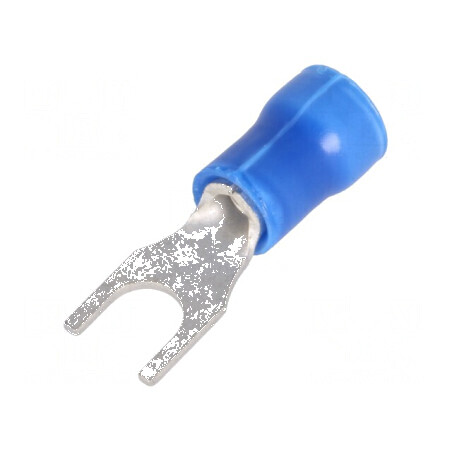 Furcă M4 Crimpată pe Cablu Izolată Ø 4,3mm pentru Secțiuni de 1÷2,6mm² | Electronic-mag.ro | Componente Electronice