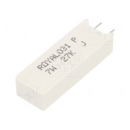 Rezistor bobinat cu ciment THT 27kΩ 7W ±5% 38x12,5x9mm - Componentă electronică de înaltă calitate | Electronic-mag.ro | Componente Electronice