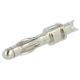 Conector Banană 4mm cu Mufă - Diametru Cablu Max 2,5mm, Lungime Totală 30mm | Electronic-mag.ro | Componente Electronice