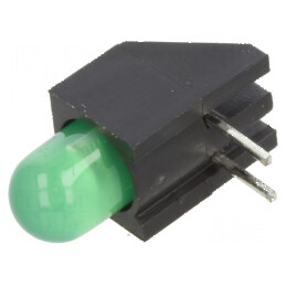 LED 5mm Verde cu Lentilă Difuză 45° - 1 Diode, 2mA | Electronic-mag.ro | Componente Electronice