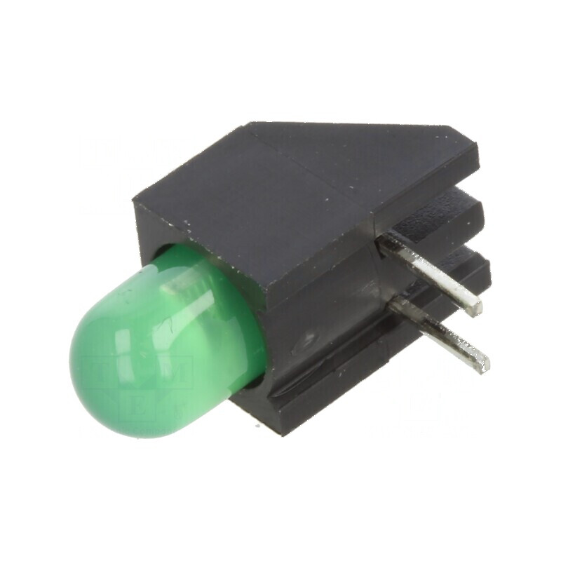 LED 5mm Verde cu Lentilă Difuză 45° - 1 Diode, 2mA | Electronic-mag.ro | Componente Electronice