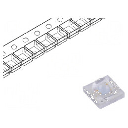 LED Convex 3,45x3,45x2,15mm - Putere Maximă 3W, Putere Optică 870÷920mW, Tensiune 3÷3,6VDC | Electronic-mag.ro | Componente Electronice