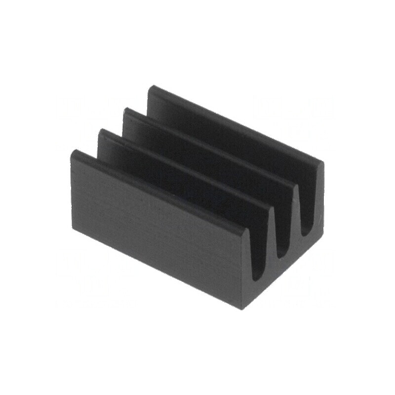 Radiator extrudat negru 10mm L, 6,3mm W, 4,8mm H, 75K/W - Eficiență termică optimă | Electronic-mag.ro | Componente Electronice Radiator extrudat negru 10mm L, 6,3mm W, 4,8mm H, 75K/W - Eficiență termică optimă | Electronic-mag.ro | Componente Electronice