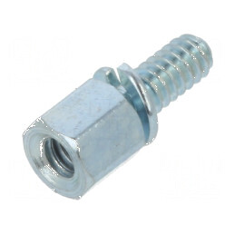 Piuliță Distanțieră Filetată 4,8mm UNC4-40 din Oțel - Accesoriu Industrial de Calitate | Electronic-mag.ro | Componente Electronice