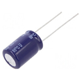 Condensator electrolitic bipolar THT 220uF 25VDC Ø10x16mm - Componentă electronică de înaltă calitate | Electronic-mag.ro | Componente Electronice
