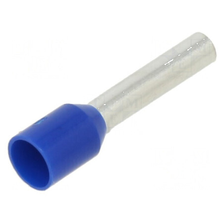 Vârf de tub de capăt izolată din cupru 2,5mm² 12mm cositorit 14AWG pentru conexiuni electrice | Electronic-mag.ro | Componente Electronice