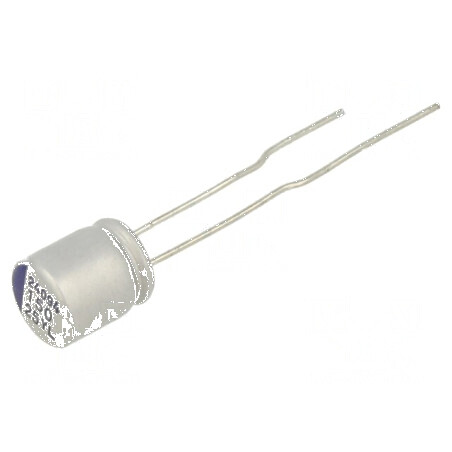 Condensator Hibrid THT -55° până la 125°C, Dimensiune Carcasă Ø6,3x7,5mm, Toleranță ±20% | Electronic-mag.ro | Componente Electronice