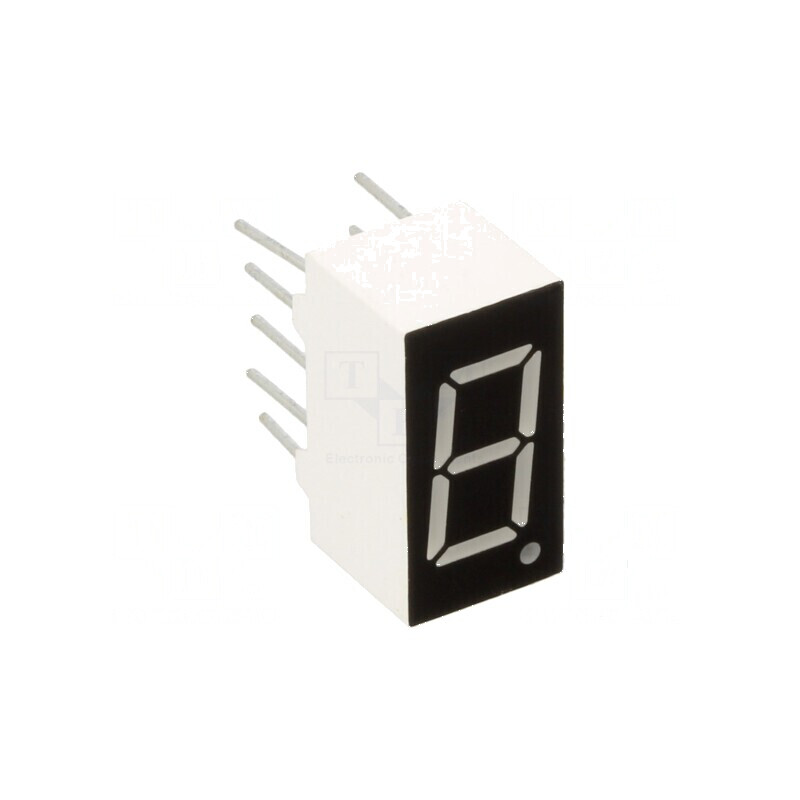 Afișaj LED cu 7 segmente 9,2mm 0,36 Nr.car: 1 roșie 100mcd pentru aplicații electronice | Electronic-mag.ro | Componente Electronice Afișaj LED cu 7 segmente 9,2mm 0,36 Nr.car: 1 roșie 100mcd pentru aplicații electronice | Electronic-mag.ro | Componente Electronice