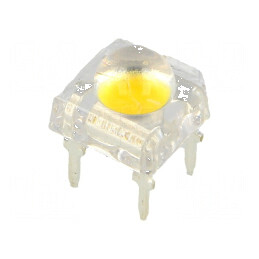"LED Super Flux Alb Cald 7,62x7,62mm 23-25lm 120° 20mA 3000K - Iluminare Eficientă" | Electronic-mag.ro | Componente Electronice