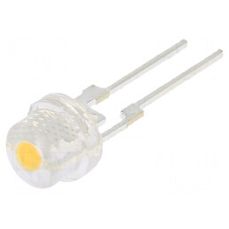 LED Alb Cald 4,8mm - 12000-14400mcd, 33-38lm, 140° - Raster 2,5mm | Electronic-mag.ro | Componente Electronice