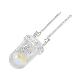 LED 5mm Alb Cald 22000-25000mcd 90° Convex - Lumină de Înaltă Intensitate | Electronic-mag.ro | Componente Electronice