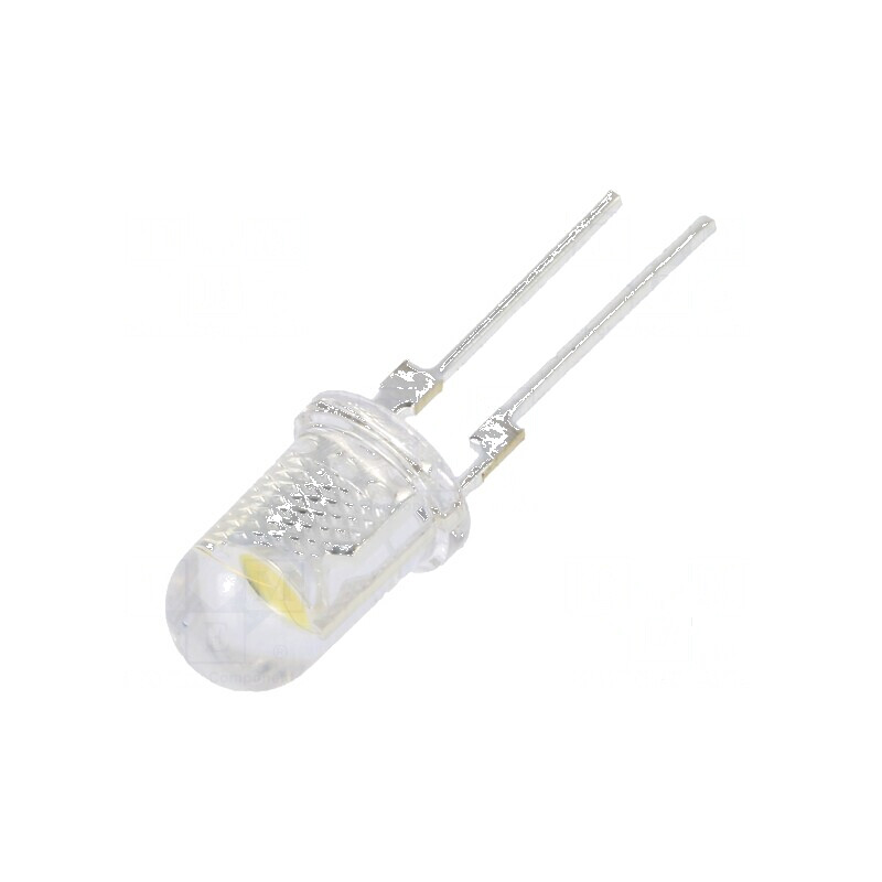 LED 5mm Alb Cald 22000-25000mcd 90° Convex - Lumină de Înaltă Intensitate | Electronic-mag.ro | Componente Electronice