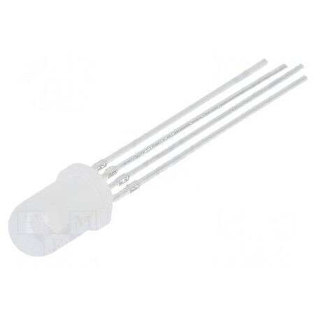 LED 5mm RGB Convex 50° - Tensiune de Funcționare 3÷15VDC, Nr. Term: 4 | Electronic-mag.ro | Componente Electronice