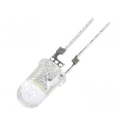 LED 5mm Alb Rece 50000-60000 mcd 40° Convex - Lumină Strălucitoare pentru Proiecte DIY | Electronic-mag.ro | Componente Electronice