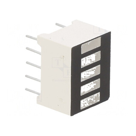 Afișaj LED Riglă Roșie 35mcd 12,7x10,1mm, Tensiune 2,1÷2,5V | Electronic-mag.ro | Componente Electronice