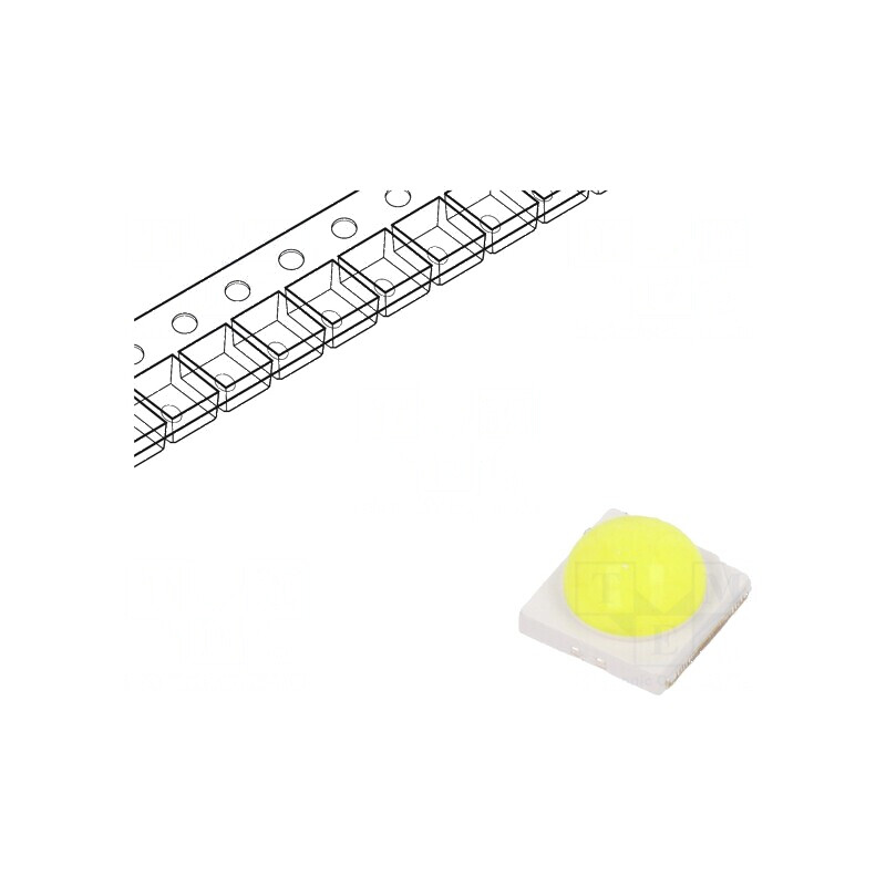 Lampa LED Alb Rece 130° 3W 350mA - Eficiență Energetică 130-140lm CRI 74 | Electronic-mag.ro | Componente Electronice
