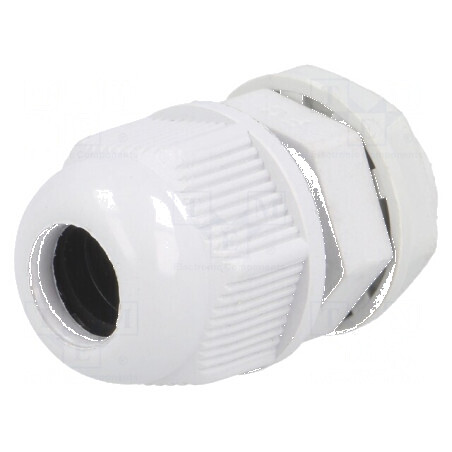 Garnitură de etanșare M16 1,5 IP65 din poliamidă gri pentru protecție la apă și praf | Electronic-mag.ro | Componente Electronice