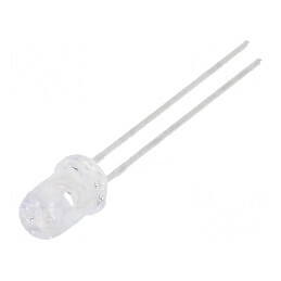 LED 5mm Galbenă 1000mcd 30° Convex - Lumină Frontala Nr. Term: 2 | Electronic-mag.ro | Componente Electronice