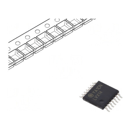 IC Digital NOT 6 IN 1 SMD TSSOP14 2-3.6VDC -40° până la 85°C LVX | Electronic-mag.ro | Componente Electronice