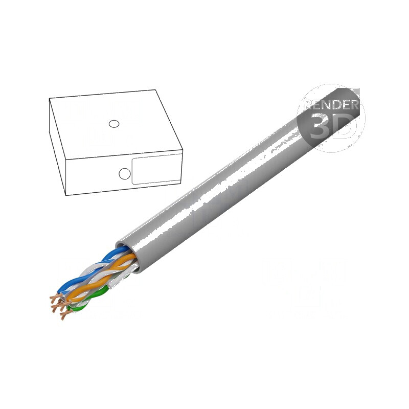 Cablu U/UTP 4x2x24AWG 6 litat CCA PVC gri, 100m, Øcablu 6mm - Soluție de conectivitate de înaltă performanță | Electronic-mag.ro | Componente Electronice Cablu U/UTP 4x2x24AWG 6 litat CCA PVC gri, 100m, Øcablu 6mm - Soluție de conectivitate de înaltă performanță | Electronic-mag.ro | Componente Electronice