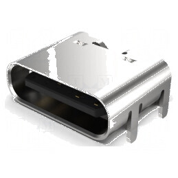 Conector USB C Soclu SMT PIN 6 Orizontale Top Board Mount 3A pentru Aplicații Electrice | Electronic-mag.ro | Componente Electronice