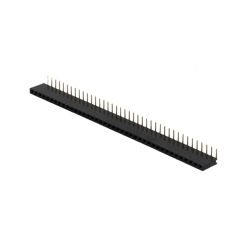 Conector şiruri pini soclu mamă 40 pini unghi 90° 2,54mm | Electronic-mag.ro | Componente Electronice