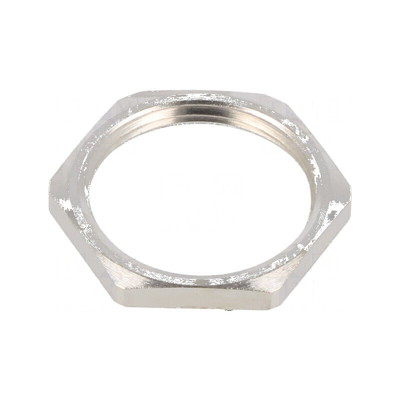 Piuliță PG16 din alamă cu diametru de 26mm și acoperire din nichel - Entrelec | Electronic-mag.ro | Componente Electronice Piuliță PG16 din alamă cu diametru de 26mm și acoperire din nichel - Entrelec | Electronic-mag.ro | Componente Electronice