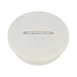 Capac de protecție PG21 IP56 din poliamidă gri deschis cu filet PG | Electronic-mag.ro | Componente Electronice