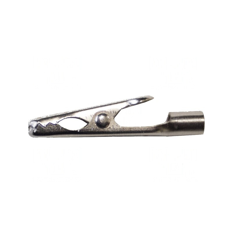 Bornă crocodil 5A cu prindere maximă de 4,8mm, nichelată - Conector electric profesional | Electronic-mag.ro | Componente Electronice
