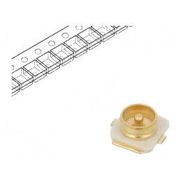 Conector U.FL (IPX/AMC) 50Ω SMT Tată, Tăiat din Rolă - Soclu de Înaltă Performanță pentru Aplicații RF | Electronic-mag.ro | Componente Electronice