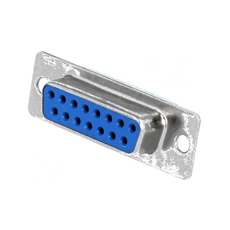 Conector D-Sub 15 PIN soclu mamă drept THT 5A 15mΩ cu placare aurită | Electronic-mag.ro | Componente Electronice Conector D-Sub 15 PIN soclu mamă drept THT 5A 15mΩ cu placare aurită | Electronic-mag.ro | Componente Electronice