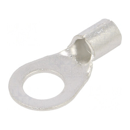 Vârf inelar M10 16mm² cu crimpare pe cablu cositorit din cupru, dimensiune 11mm | Electronic-mag.ro | Componente Electronice