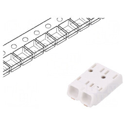 Conector Microcon 4mm cu 2 Piste pentru Mufe, 0,2-0,75mm², 6A, SMT | Electronic-mag.ro | Componente Electronice