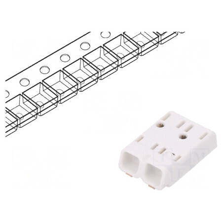 Conector Microcon 4mm cu 2 Piste pentru Mufe, 0,2-0,75mm², 6A, SMT | Electronic-mag.ro | Componente Electronice