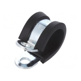 Clipsuri Øbuclă din oţel 14mm W: 2mm cu protecţie din EPDM DL | Electronic-mag.ro | Componente Electronice