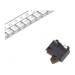 Comutator cu Senzor Pozitiv 2 SPST, 0,01A/5VDC, 500mΩ, Forță Activare 0,29N, Dimensiune 4,1mm | Electronic-mag.ro | Componente Electronice